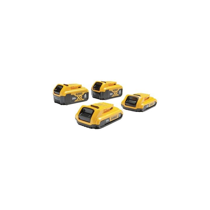 DEWALT 20V MAX 20V 2Ah/4Ah Lithium Ion Power Tool Battery Pack with Fuel Indicator (4 Pack), large image number 1