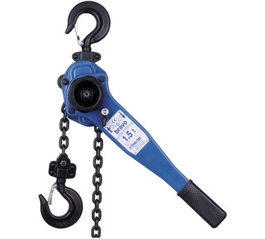 Tractel Inc Bravo 6 Ton 10 Ft. Light Weight Blue Lifting Lever Chain Hoist