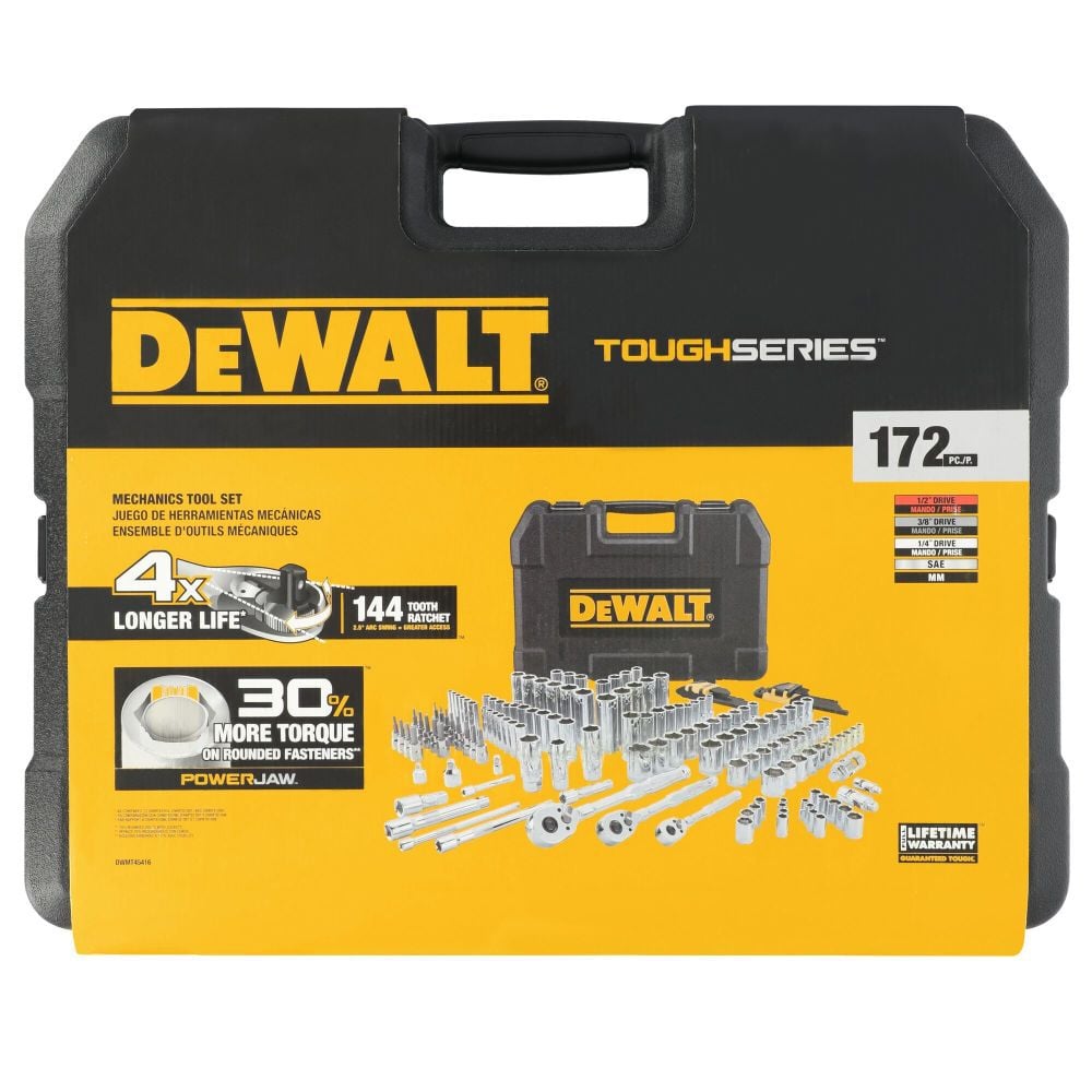 DEWALT TOUGHSERIES 172 pc. 3 Drive Mechanics Tool Set, large image number 6