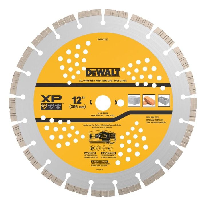 DEWALT POWERSHIFT 12 Inch XP Segmented Diamond Blade