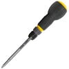 Klein Tools Fastbit Tru-Grip Screwdriver, Phillips, Slotted Bits, small image number 1