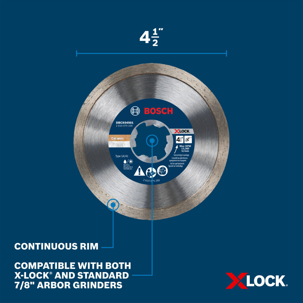Bosch 4-1/2 Inch X-LOCK Continuous Wheel, large image number 11