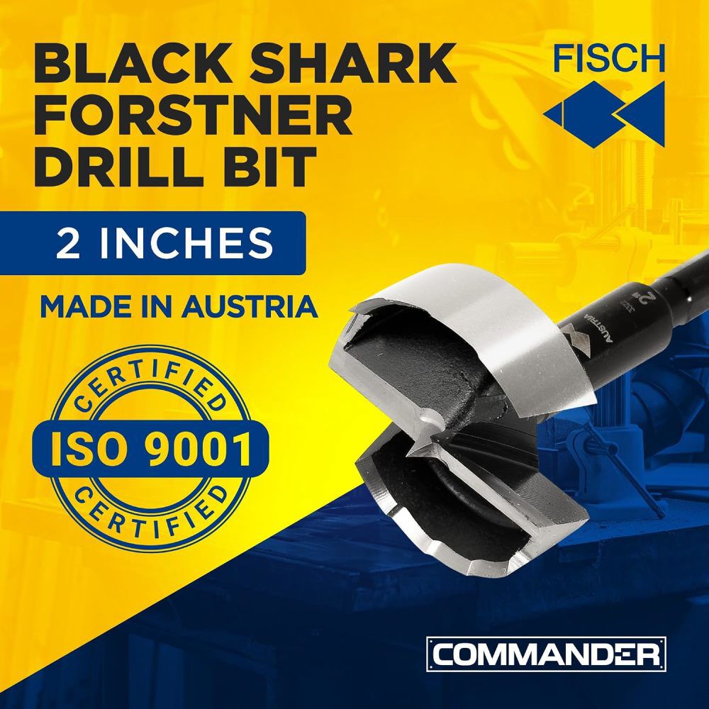 Fisch 2 Inch Shark Forstner Drill Bit 12 Pieces, large image number 4