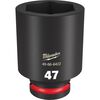 Milwaukee SHOCKWAVE Impact Duty Socket 3/4in Drive 47MM Deep 6 Point, small image number 1
