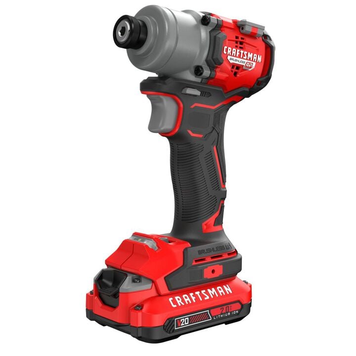 CRAFTSMAN V20 BRUSHLESS RP Cordless 1/4 Inch Impact Driver Kit, large image number 1