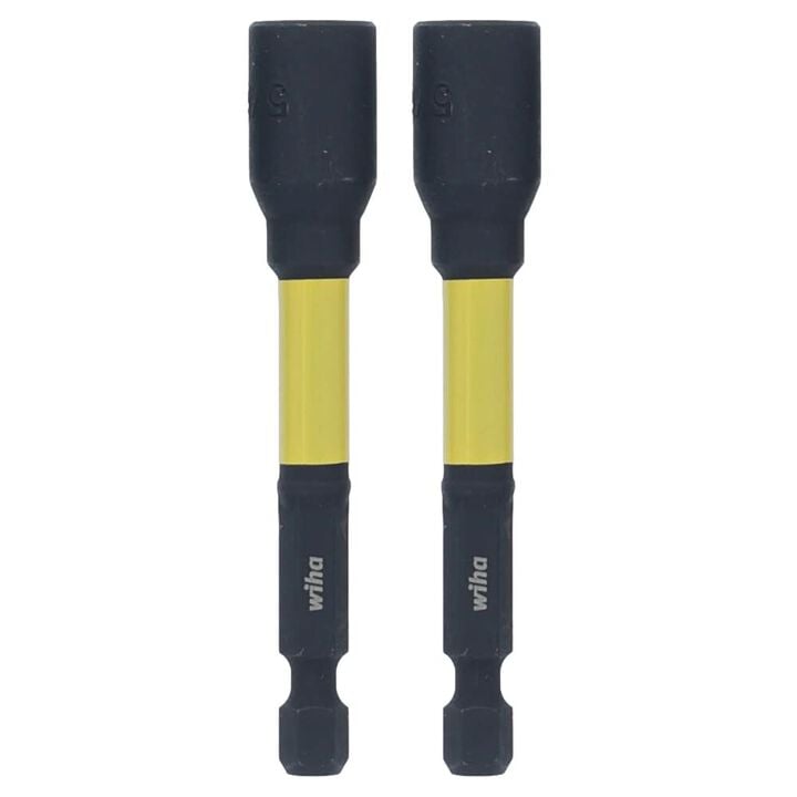 Wiha 5/16 Inch Hex Impact Nutsetter, 2 Pieces