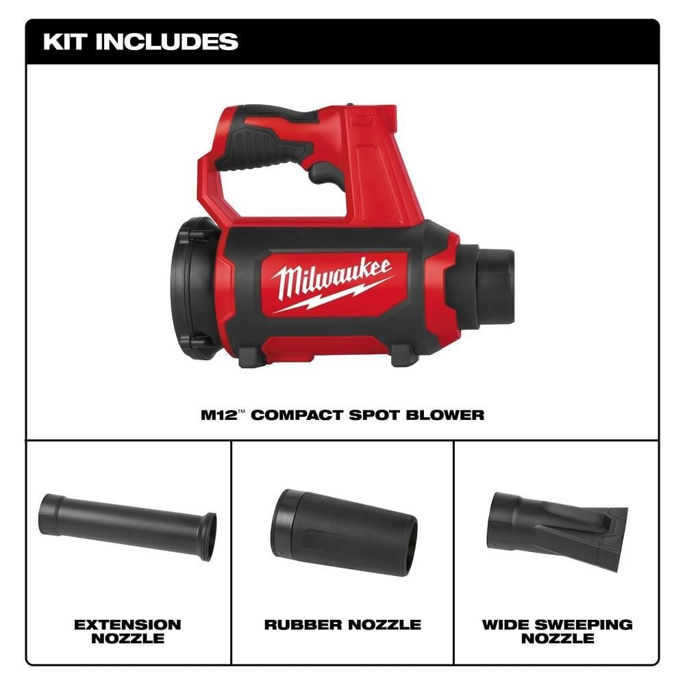 Milwaukee M12 Compact Spot Blower (Bare Tool), large image number 2