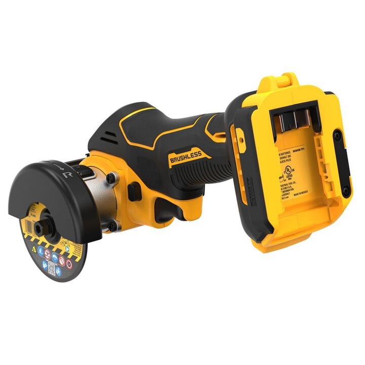 DEWALT 20V MAX 3 Inch Cordless Cut-Off Tool & Battery Pack Bundle, large image number 6