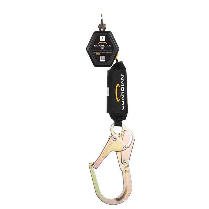 Guardian Fall Protection Class 1, CR5 Self-Retracting Lifeline Single Leg Steel Rebar Hook, large image number 0