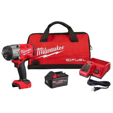 Milwaukee M18 FUEL 1/2in High Torque Impact Wrench with Friction Ring REDLITHIUM FORGE Kit