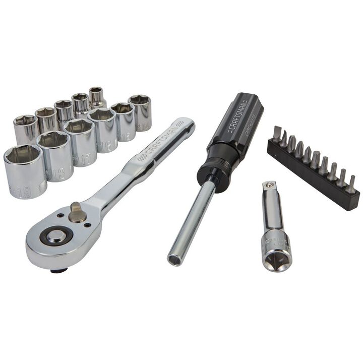 CRAFTSMAN 24Pc 3/8 Inch Drive (mm) Mechanics Tool Set, large image number 0