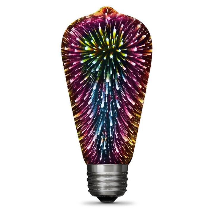 Feit Electric ST19 3D Firework Straight Tapered LED Bulb 1pk