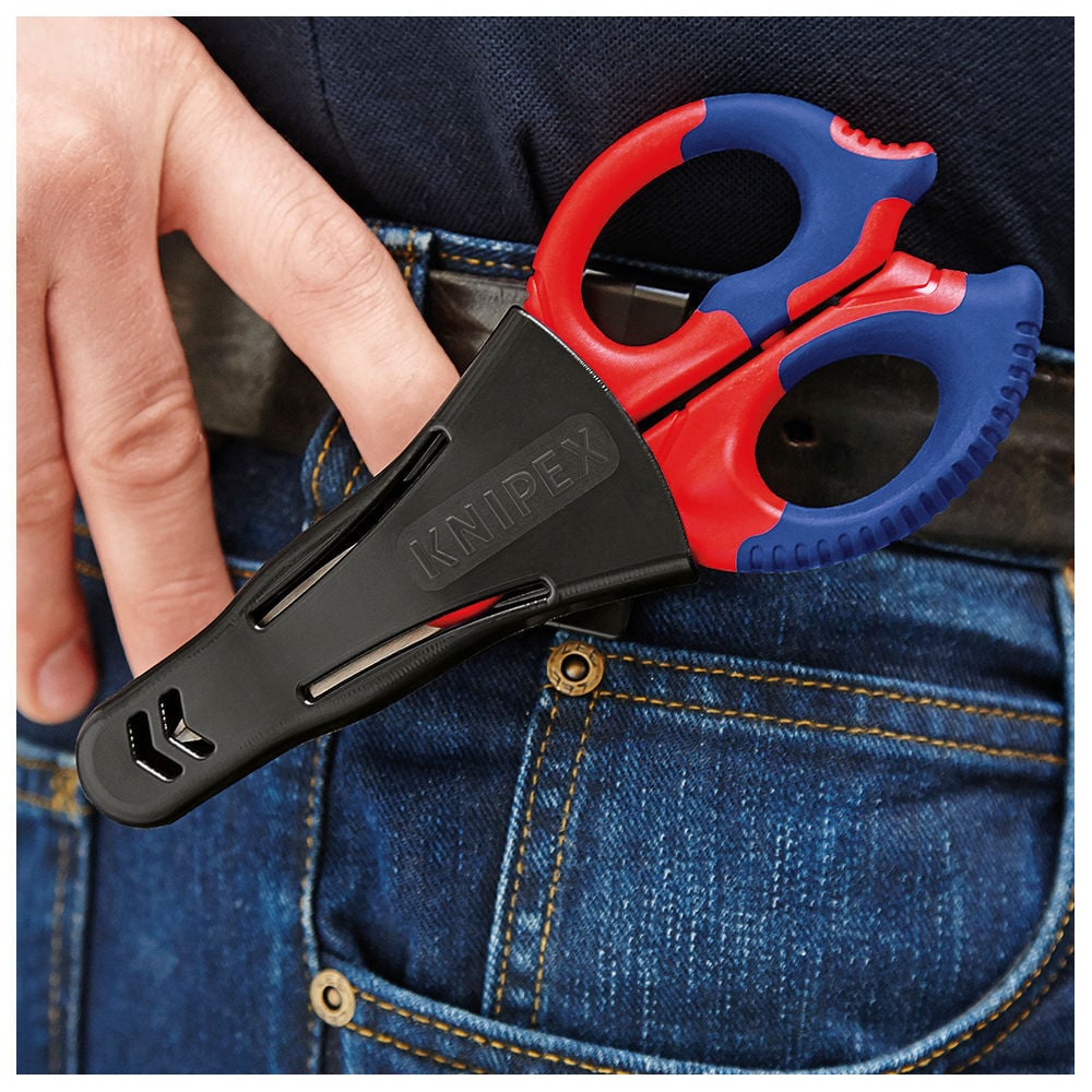 Knipex 6-1/4 Inch Stainless Steel Electricians Shear, large image number 12