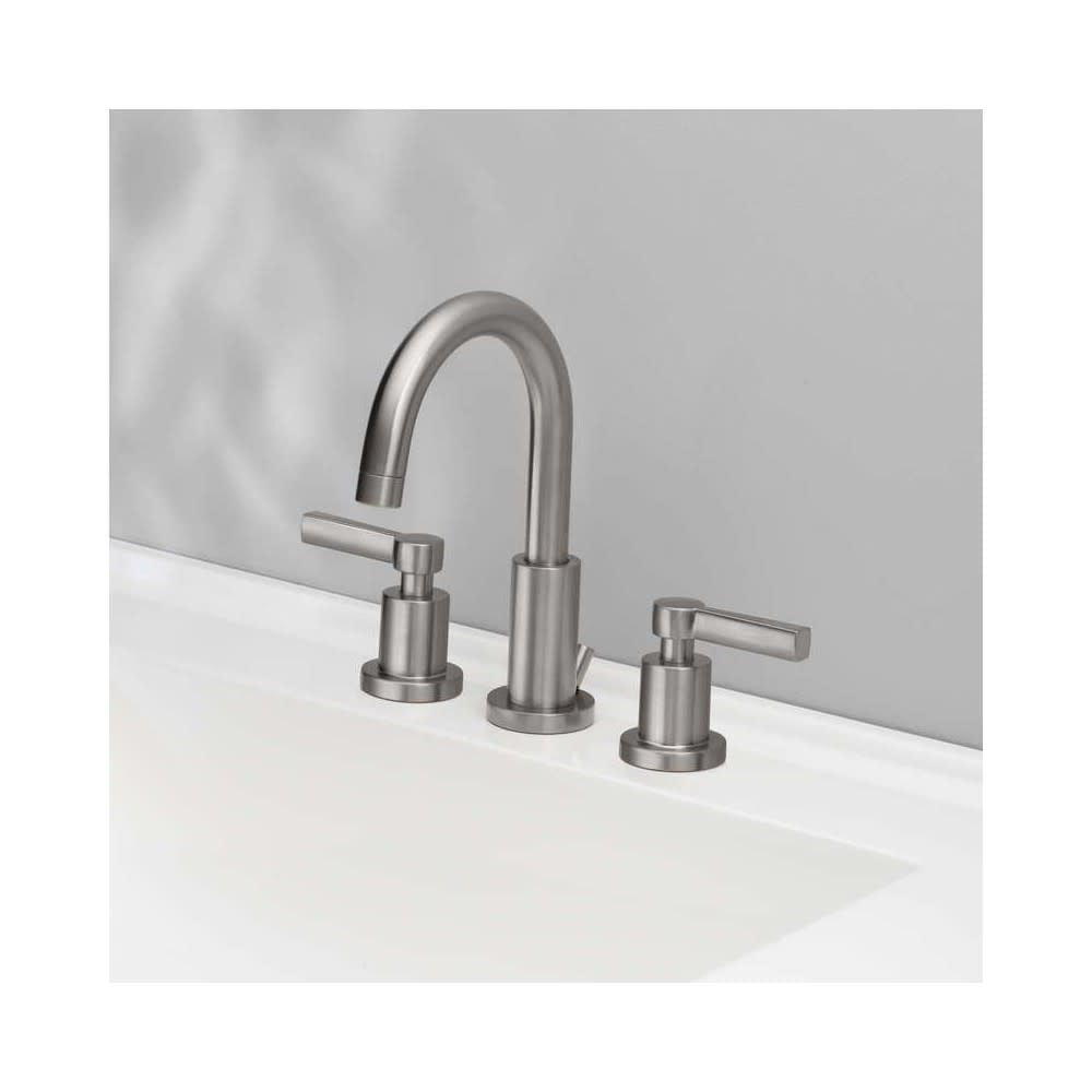 Oakbrook Bathroom Sink Faucet Two Handle Brushed Nickel, large image number 2