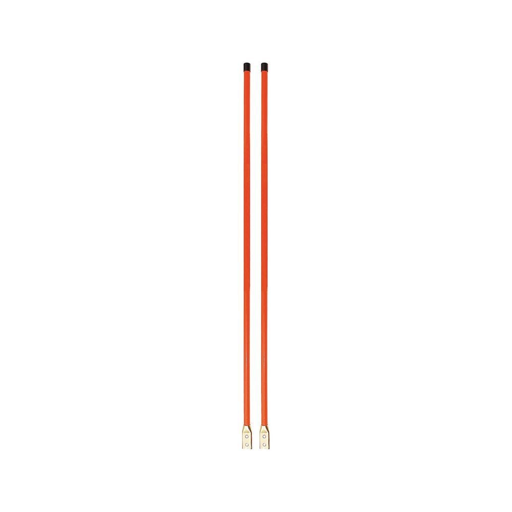 Buyers Products Company 3/4 x 48 Inch Bolt-On Bumper Marker Sight Rods with Hardware Fluorescent Orange, large image number 3