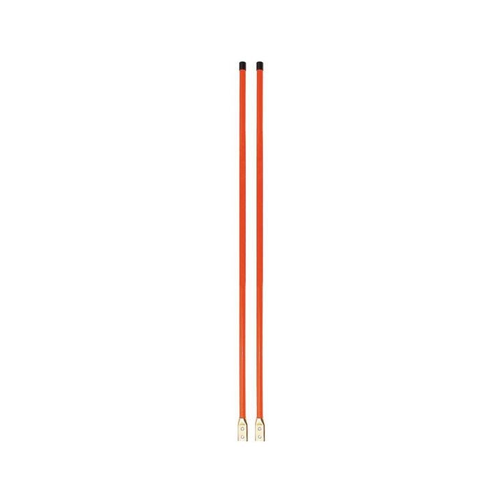 Buyers Products Company 3/4 x 48 Inch Bolt-On Bumper Marker Sight Rods with Hardware Fluorescent Orange, large image number 2