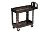 Rubbermaid Heavy Duty 2-Shelf Utility Cart with Lipped Shelf Small, small image number 1