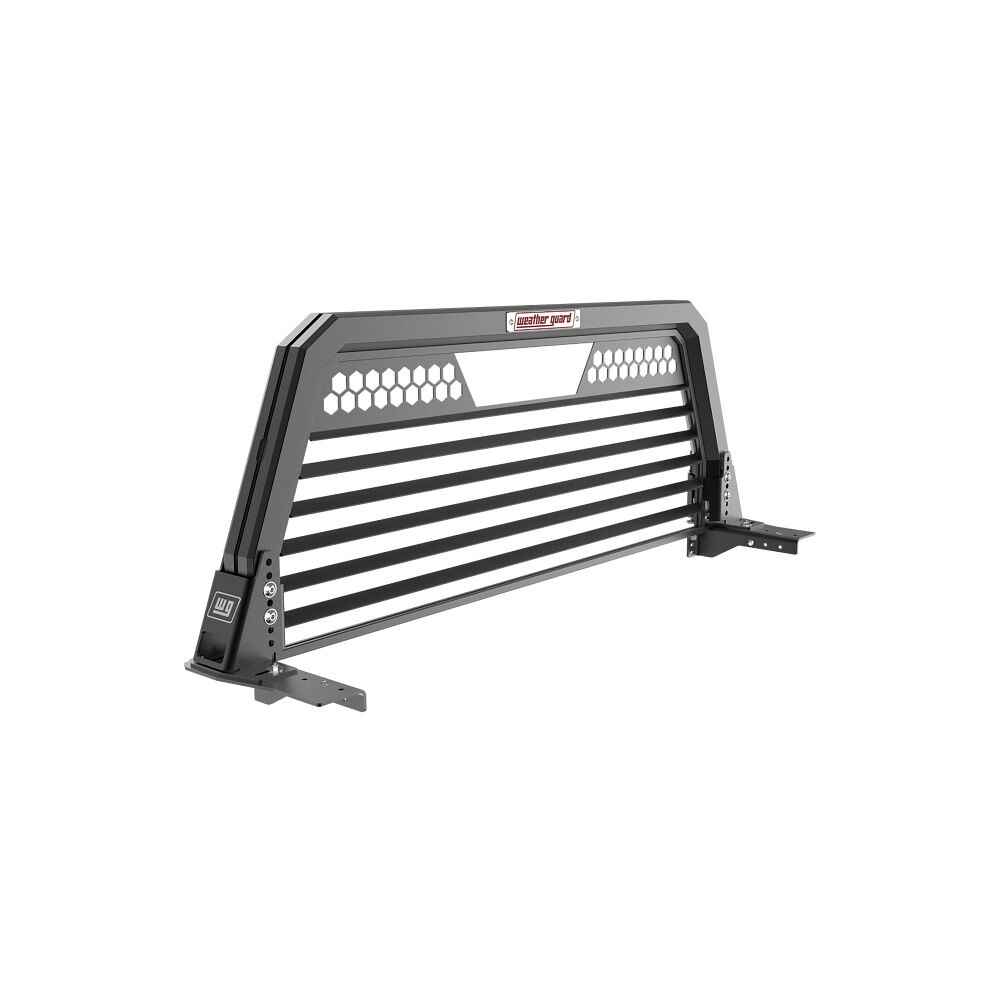Weather Guard Aluminum Louvered Headache Rack, Black – 11904-52-01