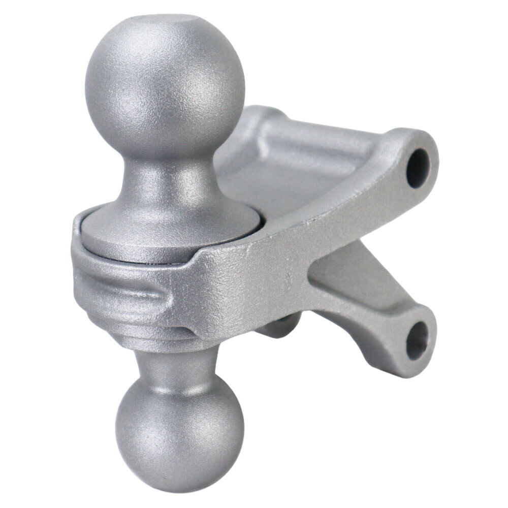 Shocker Hitch Streamline 10K Aluminum 2in Air Receiver Hitch & Silver Combo Ball Mount with 2in & 2-5/16in Hitch Balls, large image number 5