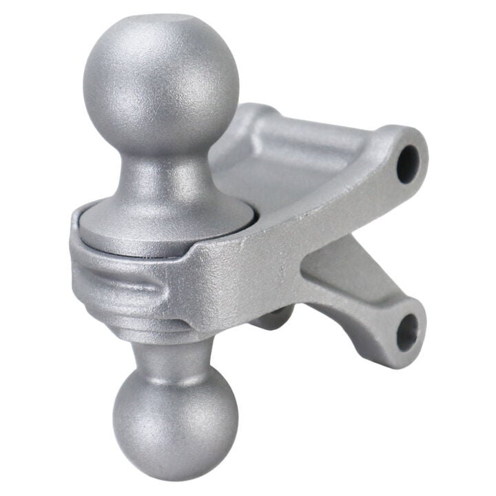 Shocker Hitch Streamline 10K Aluminum 2in Air Receiver Hitch & Silver Combo Ball Mount with 2in & 2-5/16in Hitch Balls, large image number 4