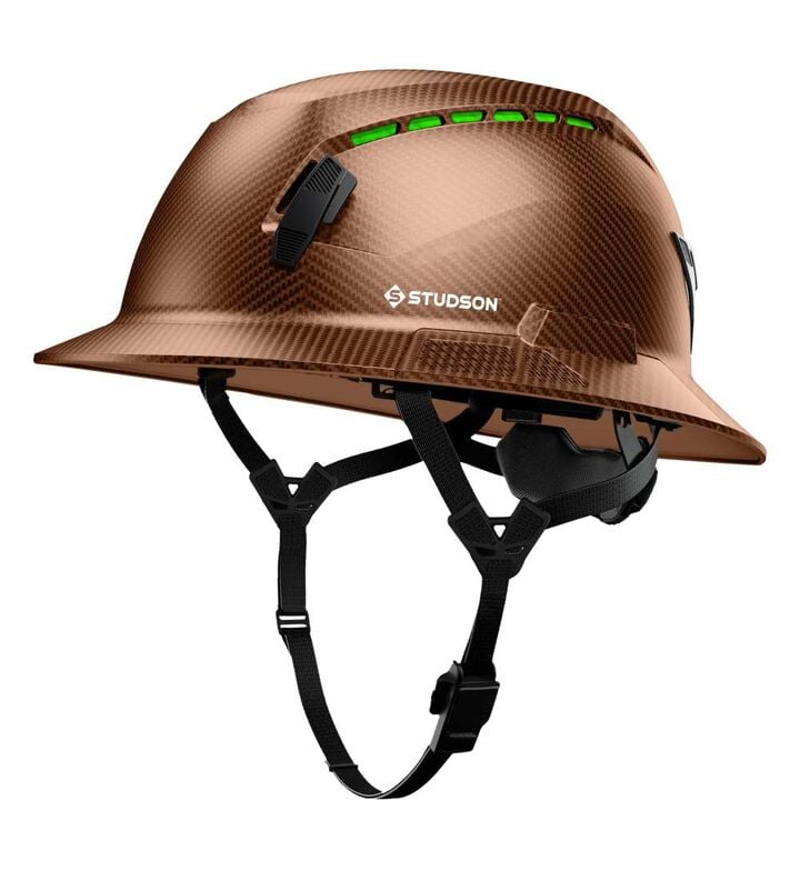 Studson Full Brim Vented Safety Helmet Type 2 Class C Fiber Metal