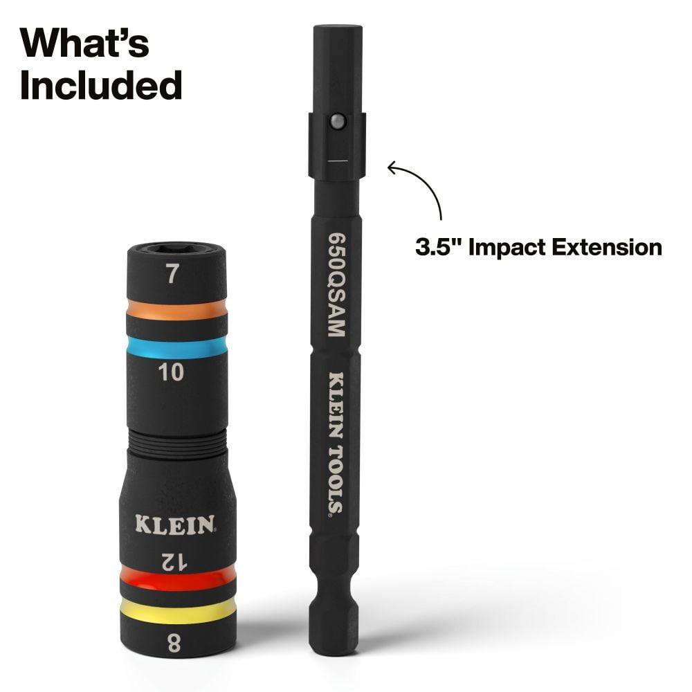 Klein Tools Quad 4 Heavy Duty Impact Flip Socket Metric 2 Pieces, large image number 4