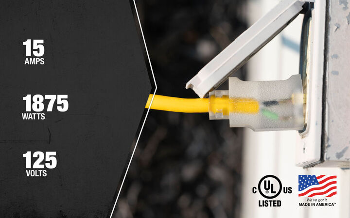 Southwire SJEOOW Extension Cord 14/3 25 Ft, large image number 2