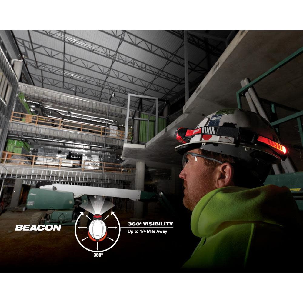 Milwaukee BEACON Hard Hat Light USB Rechargeable, large image number 7