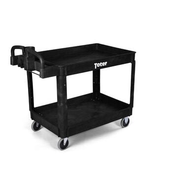 Toter Material Handling Utility Cart with Lipped Top and Ergo Handle