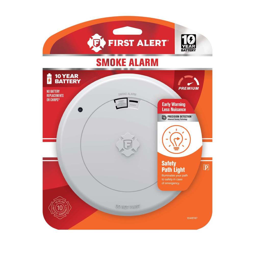 First Alert SM210L Battery Operated Smoke Alarm with Safety Path Light 1 Pack, large image number 3