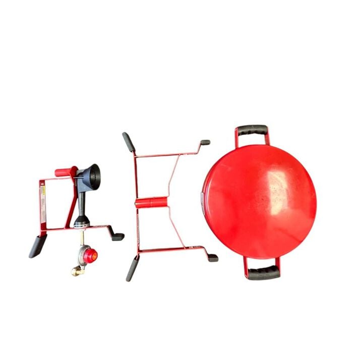 Firedisc The Drifter 16.5 Inch Fireman Red Outdoor Portable Propane Cooker, large image number 3