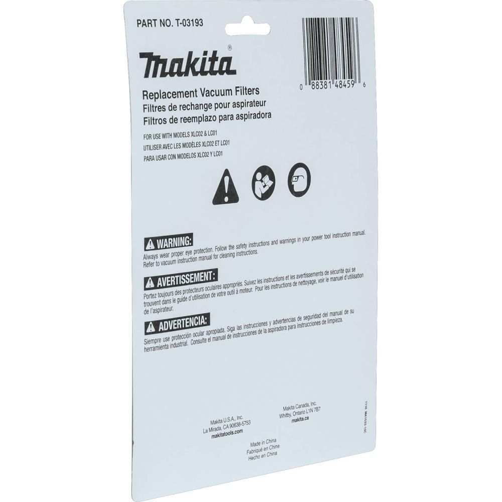 Makita Cloth Vacuum Filter 3/pk, large image number 9