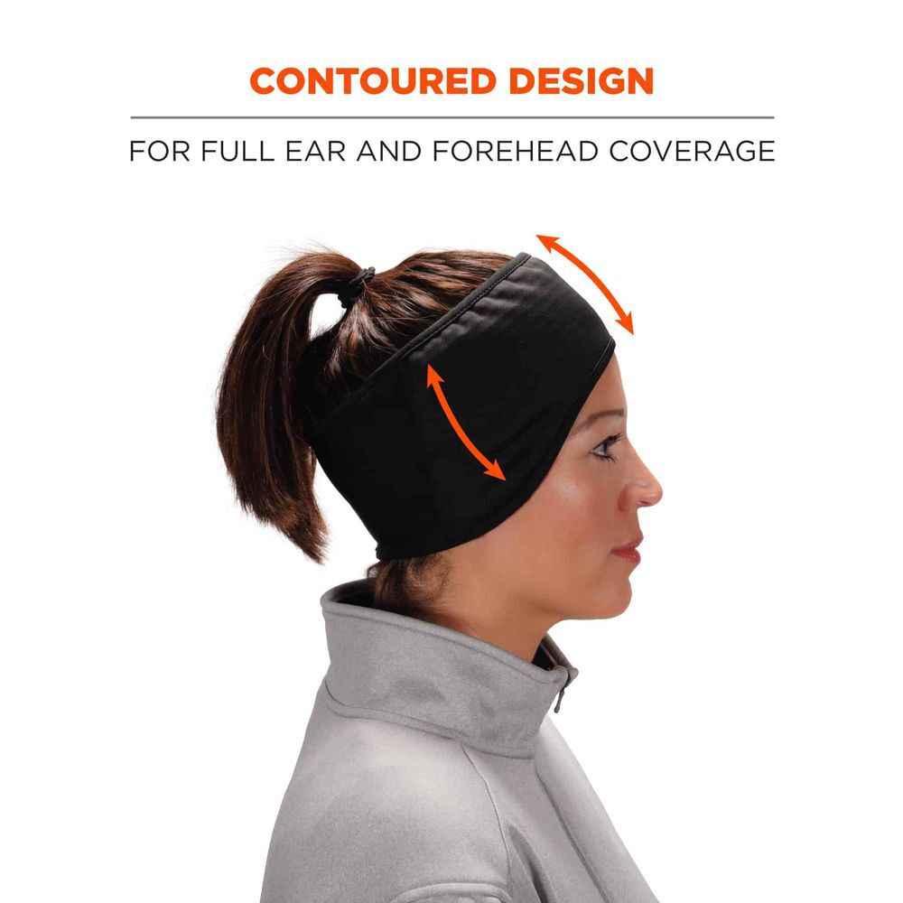 Ergodyne 2 Layer Winter Headband Fleece Spandex, large image number 4