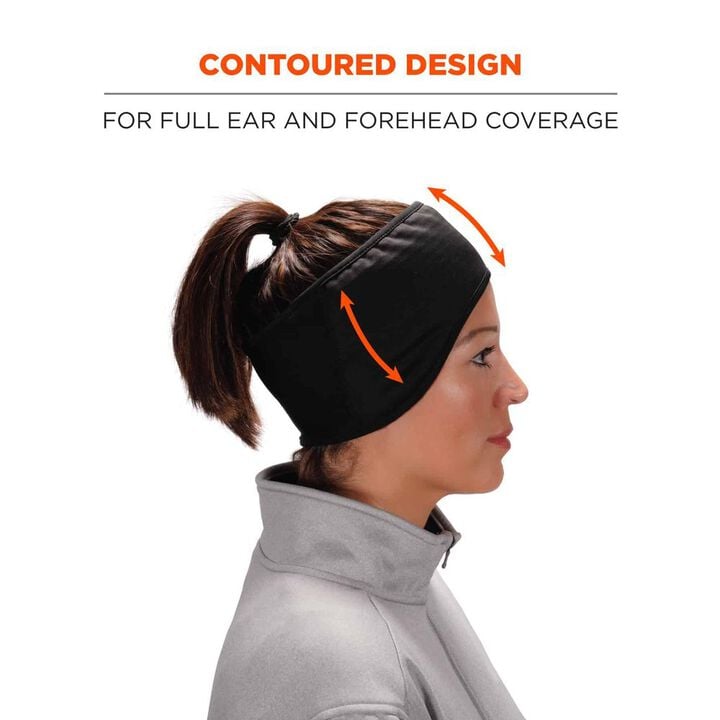 Ergodyne 2 Layer Winter Headband Fleece Spandex, large image number 3