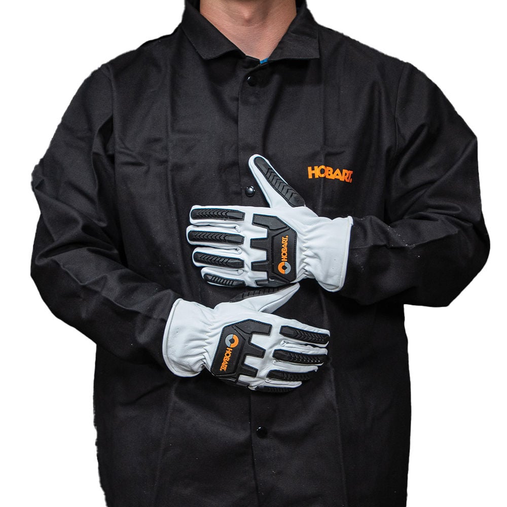 Hobart Work Gloves, Gray, XL, large image number 7