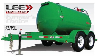 Leeagra 1000 Gallon Diesel Fuel Tank Trailer Tandem Brakes, large image number 0