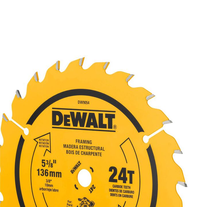 DEWALT 5-3/8-in 24-Tooth Carbide Blade, large image number 2