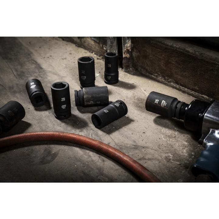 GEARWRENCH 28 Piece 3/4 Inch Drive 6 Point Metric Deep Impact Socket Set, large image number 3