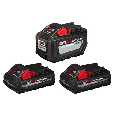 Milwaukee M18 REDLITHIUM HIGH OUTPUT HD12.0 & M18 REDLITHIUM HIGH OUTPUT CP3.0 Batteries
