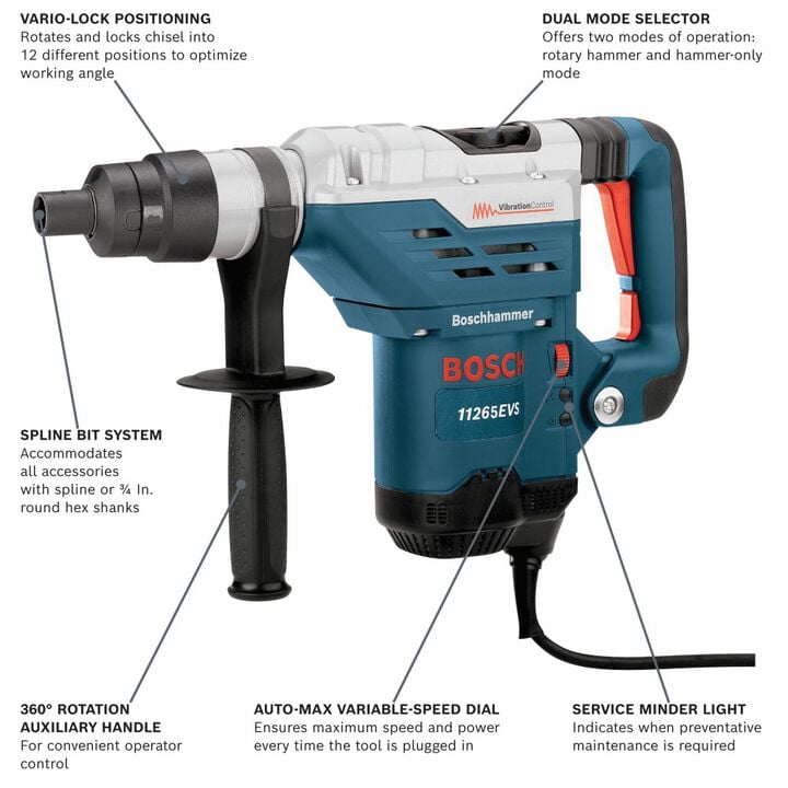Bosch 1-5/8 Spline Combination Hammer, large image number 1