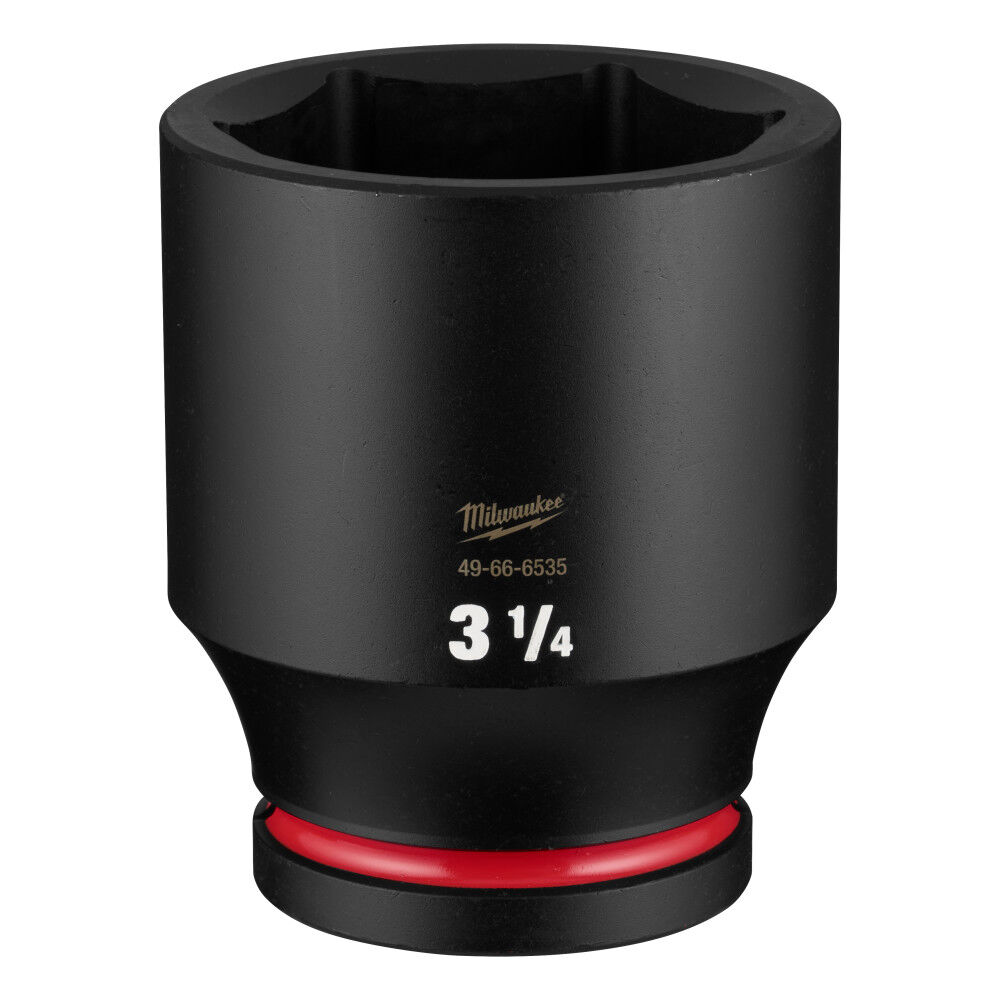 Milwaukee SHOCKWAVE Impact Duty 1 Inch Drive 3-1/4 Inch Deep 6 Point Socket - 49-66-6535