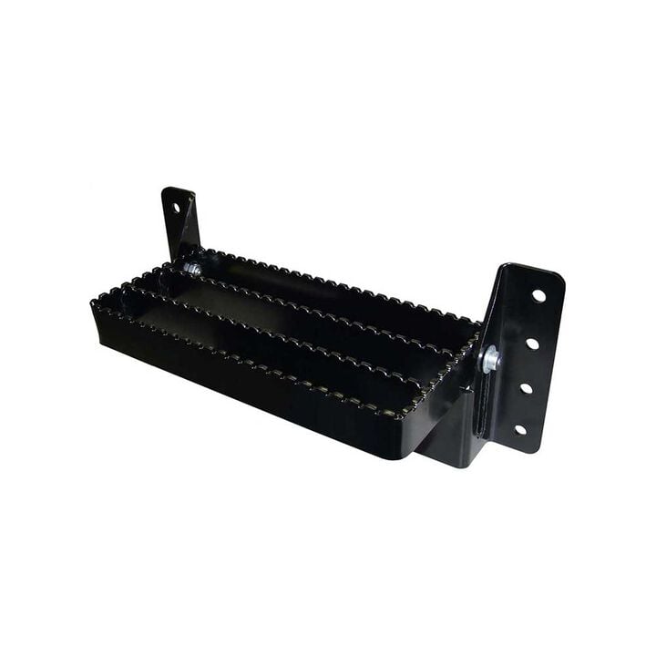 K&M Manufacturing Universal Flip-Up Tractor Step Black