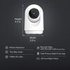 Feit Electric 1080p HD Indoor Pan/Tilt WiFi Smart Home Security Camera with Night Vision, 2-Way Audio, White, small image number 4