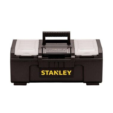 Stanley 16in One-Touch Tool Box with Removable Lid Organizers