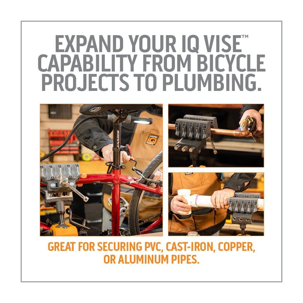 Work IQ Double-Sided Purpose-Built Reversible Pipe Fit IQ Vise Jaw, large image number 9