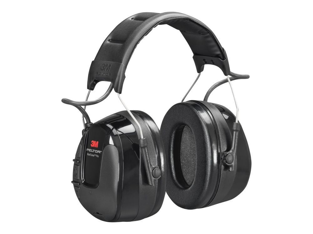 3M Peltor Worktunes Pro 26 dB NRR Black Battery AM/FM Radio Headset, large image number 1