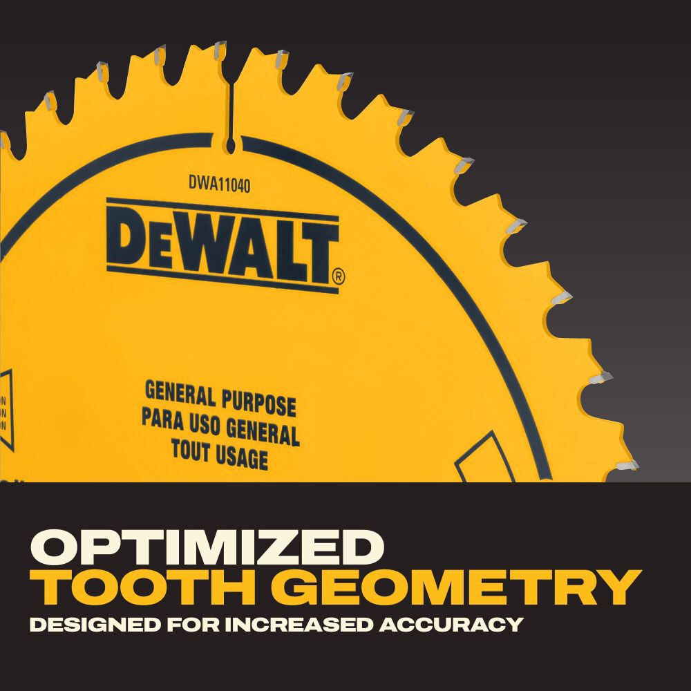 DEWALT Circular Saw Blade 10in 40T, large image number 3