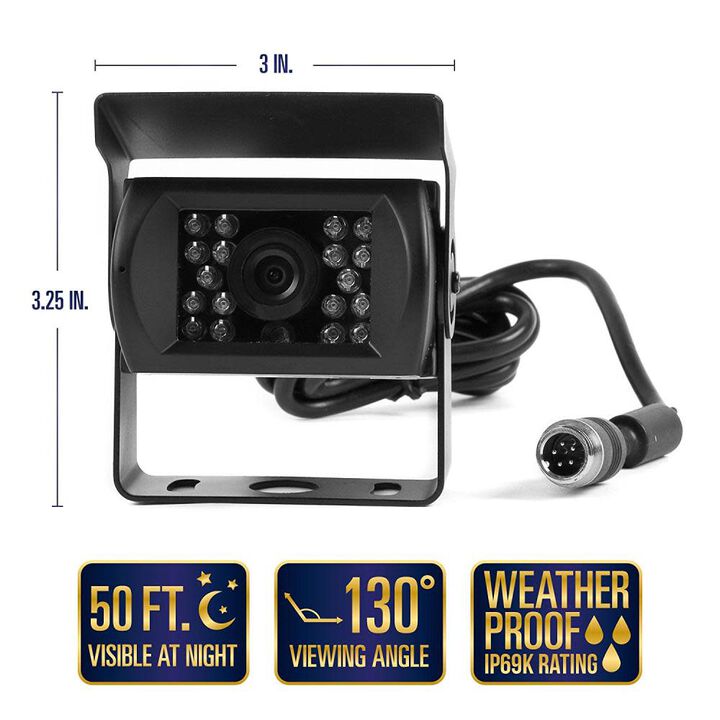 Rear View Safety Backup Camera System with Trailer Tow Quick Connect Kit, large image number 1