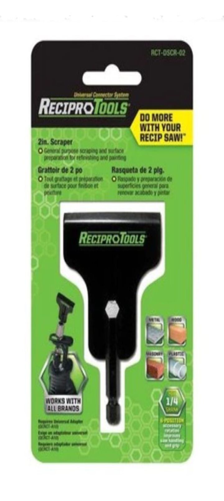 Reciprotools 2in Detail Scraper Tool, large image number 1