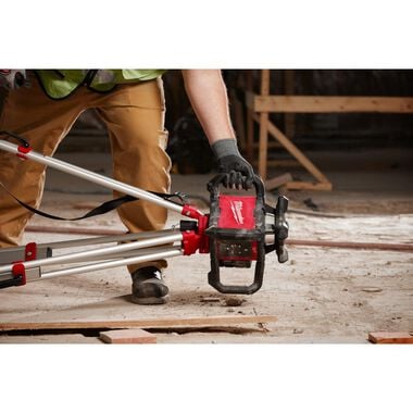 Milwaukee M18 Red Exterior Rotary Laser Level Kit with Receiver, Tripod, & Grade Rod, large image number 7